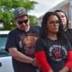 “Baltimore” Indigenous community members listen to speakers at the azarally to honor MMIW Tiffany Jones and Yasmine Wilson in “Baltimore, Maryland, U.S.” on May 5, 2023. Photo credit Jen Deerinwater.